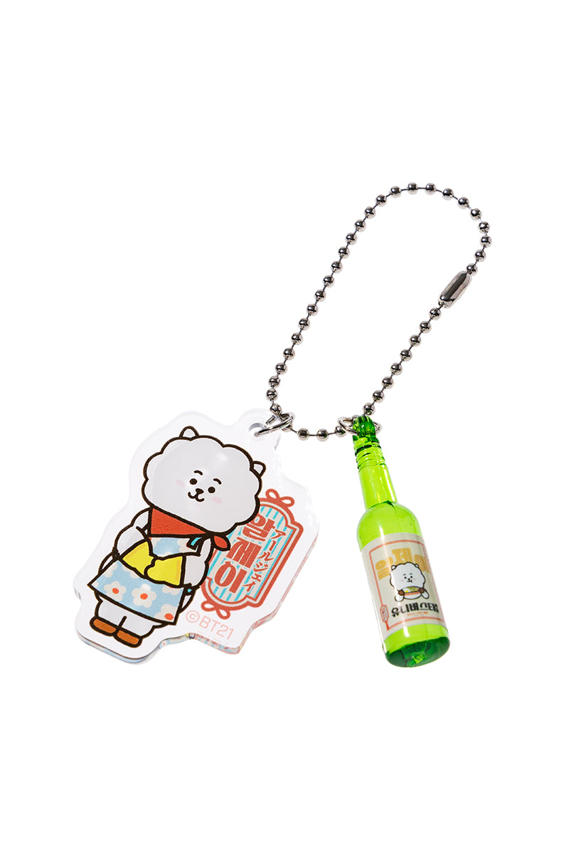 ランダム韓国焼酎アクリルキーチェーン(ユニバースター食堂) BT21