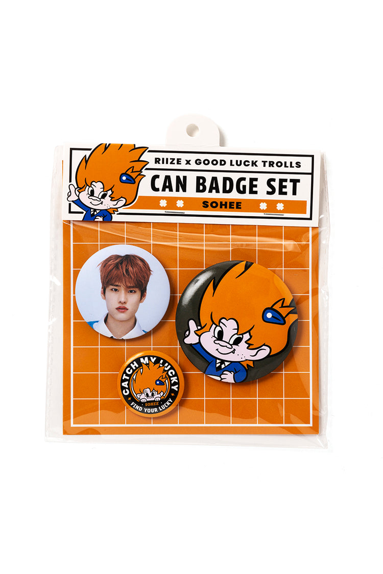 [RIIZE X Good Luck Trolls] CAN BADGE SET (SOHEE)
