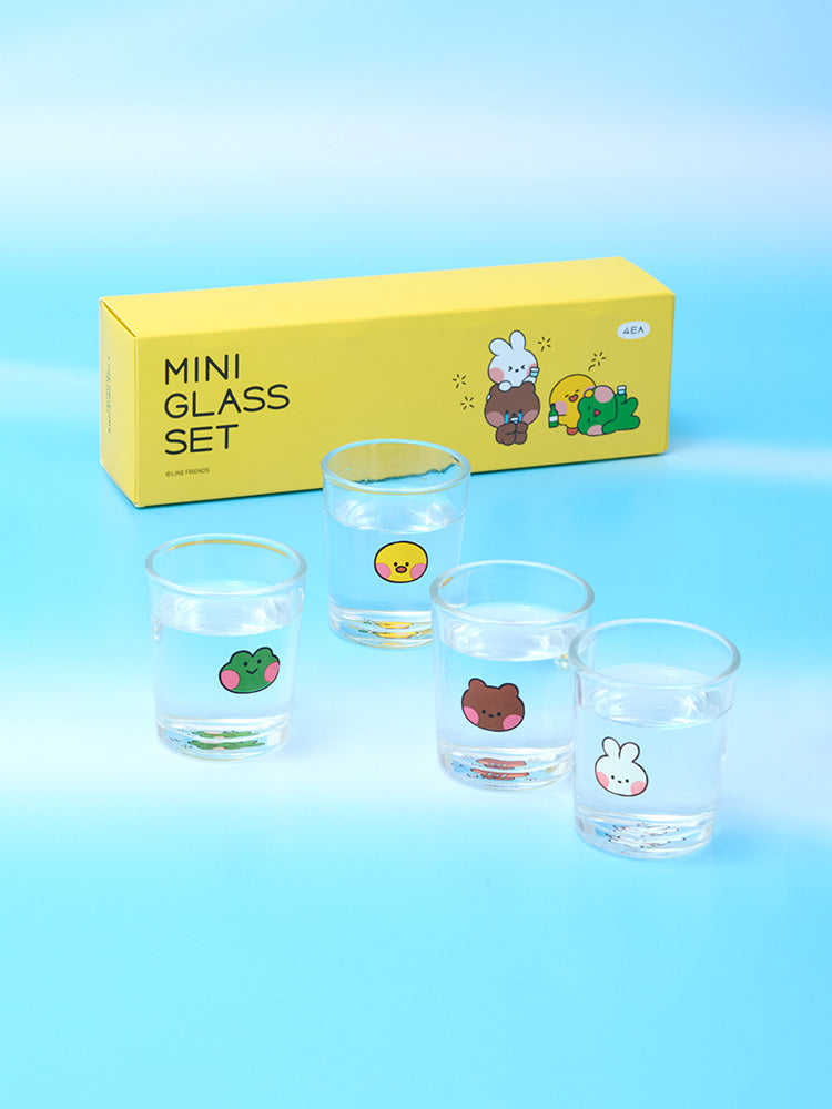 minini ワールド 焼酎グラスセット(minini world) LINE FRIENDS