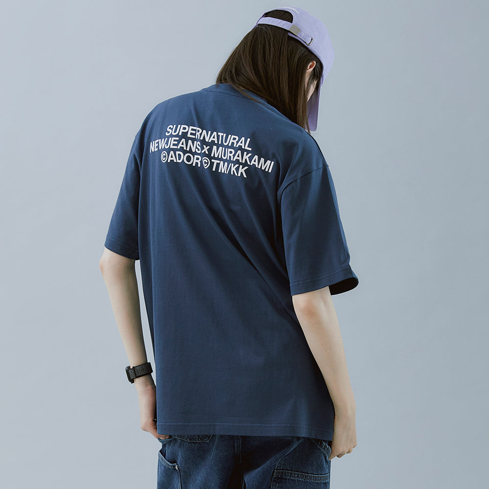 NewJeans x MURAKAMI Tシャツ(NAVY)