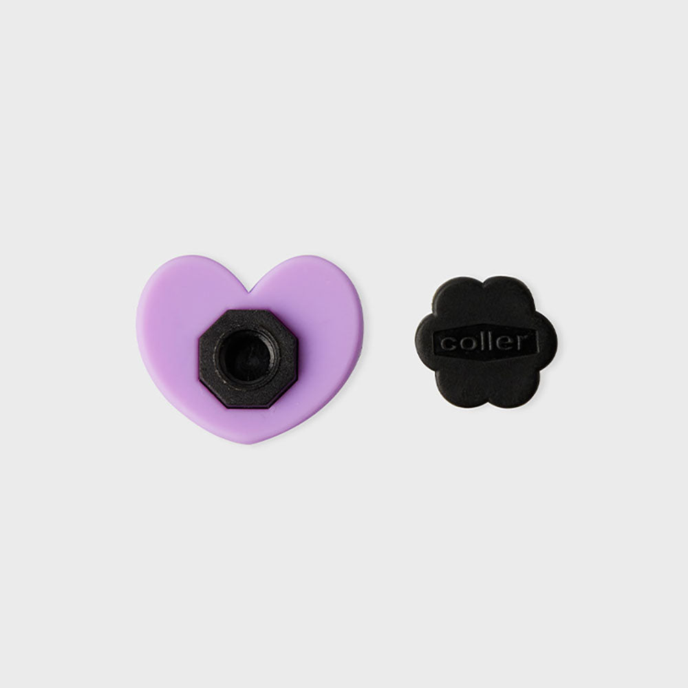 COLLER ハート型スティコン パープル