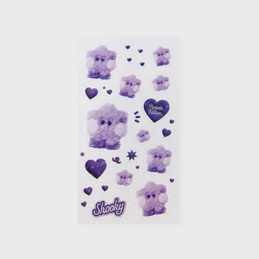 BT21 minini フォトステッカー(パープル)  SHOOKY
