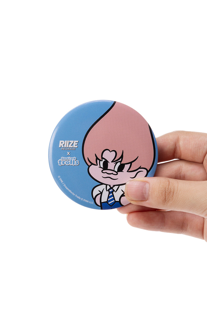 [RIIZE X Good Luck Trolls] MIRROR BUTTON (EUNSEOK)