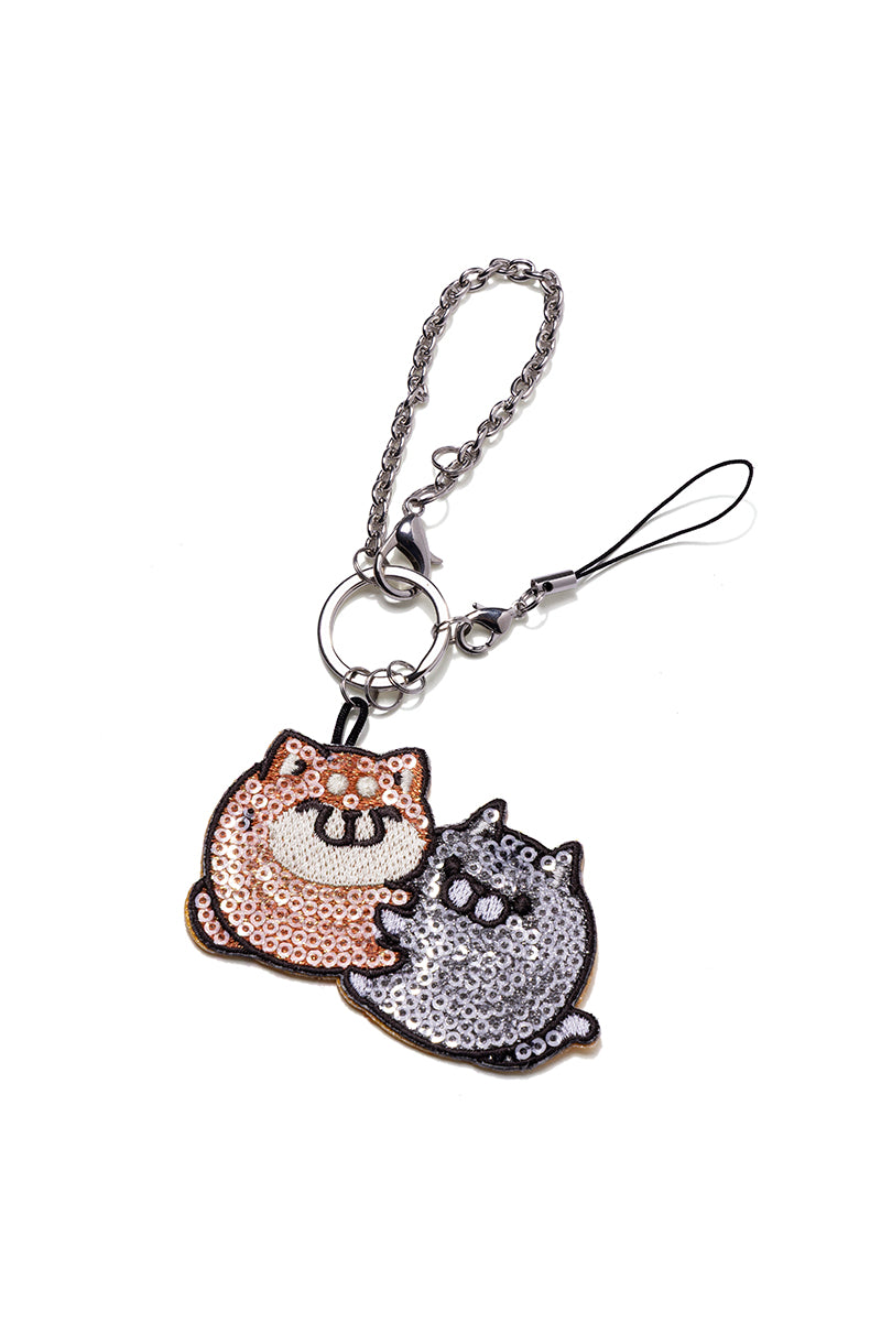 スパンコールチャーム ボンレス犬とボンレス猫