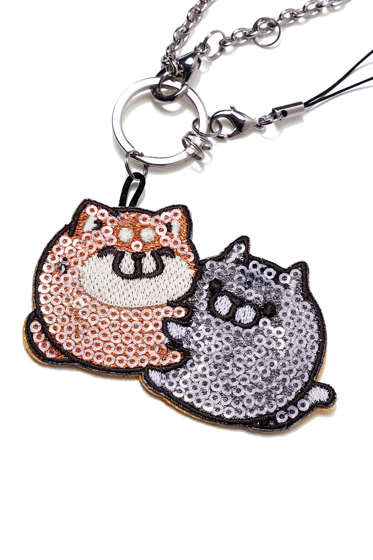 スパンコールチャーム ボンレス犬とボンレス猫