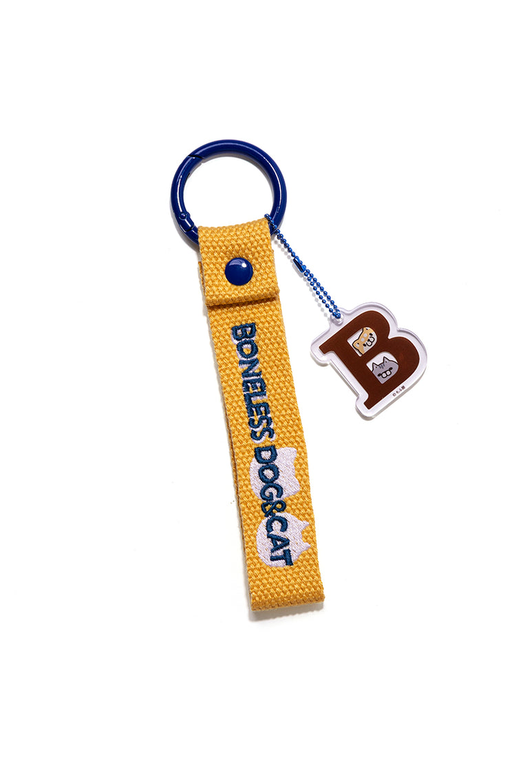 刺繍タグキーホルダー ボンレス犬とボンレス猫