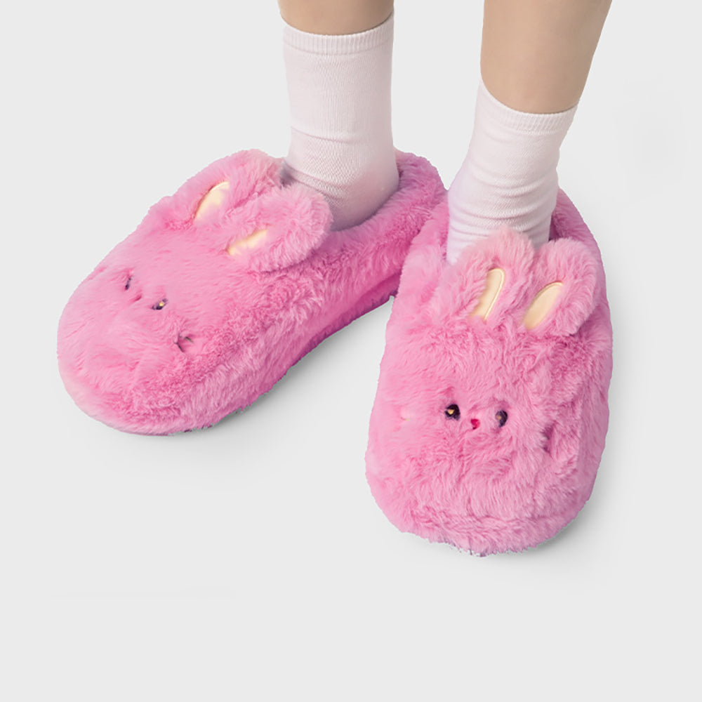 bunini ぬいぐるみスリッパ (PINK)