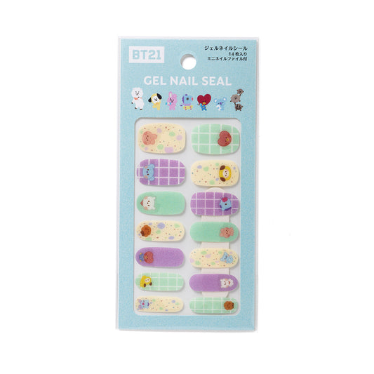 ベビー バディ ジェルネイルシール(グリーンパープル) BT21
