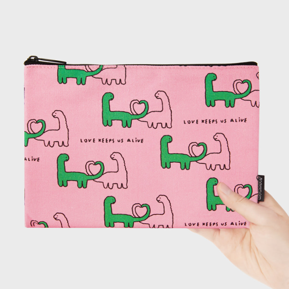 ファブリックポーチ Mサイズ(PINK) JOGUMAN