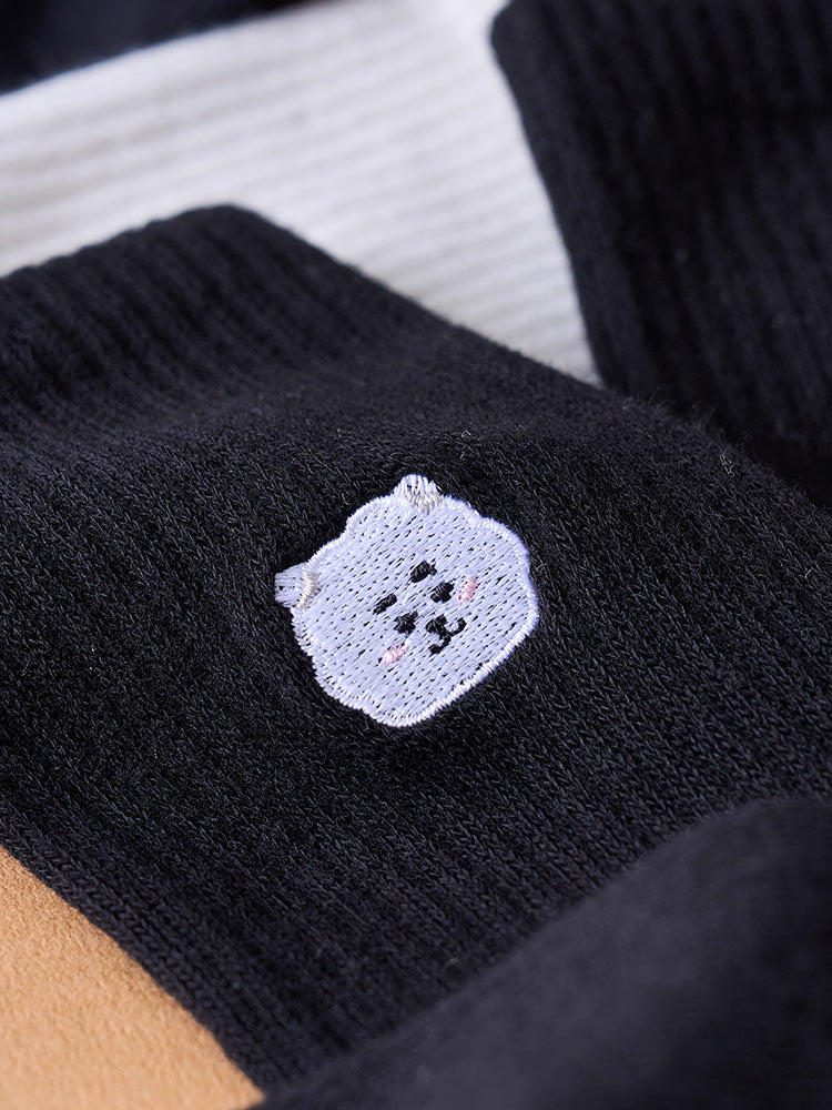 ベーシック デイリー刺繍ソックス RJ
