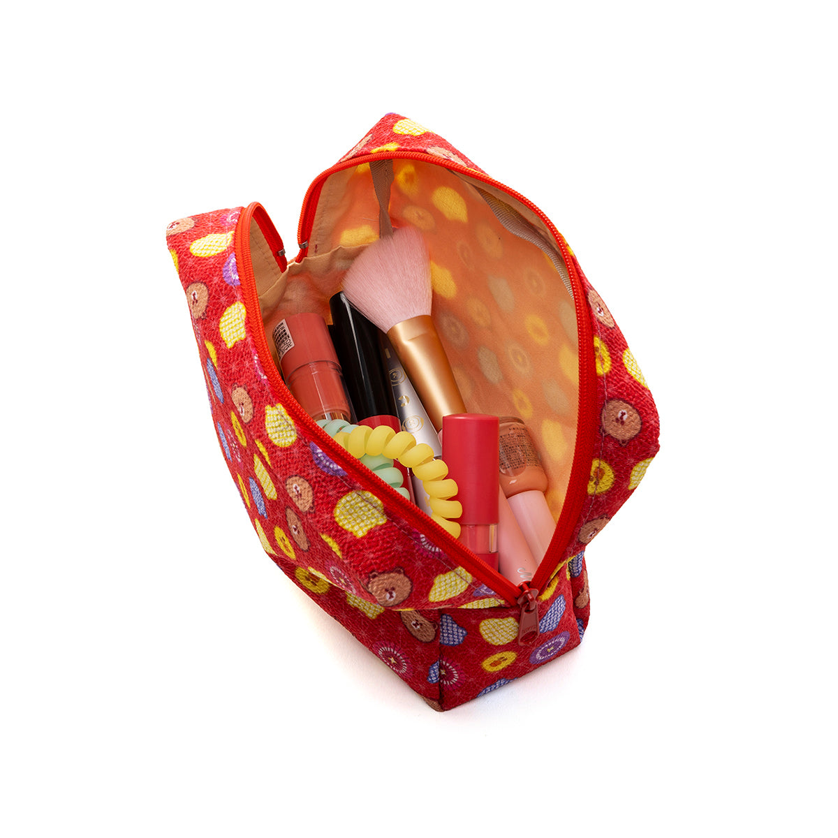 化粧ポーチ(赤) LINE FRIENDS