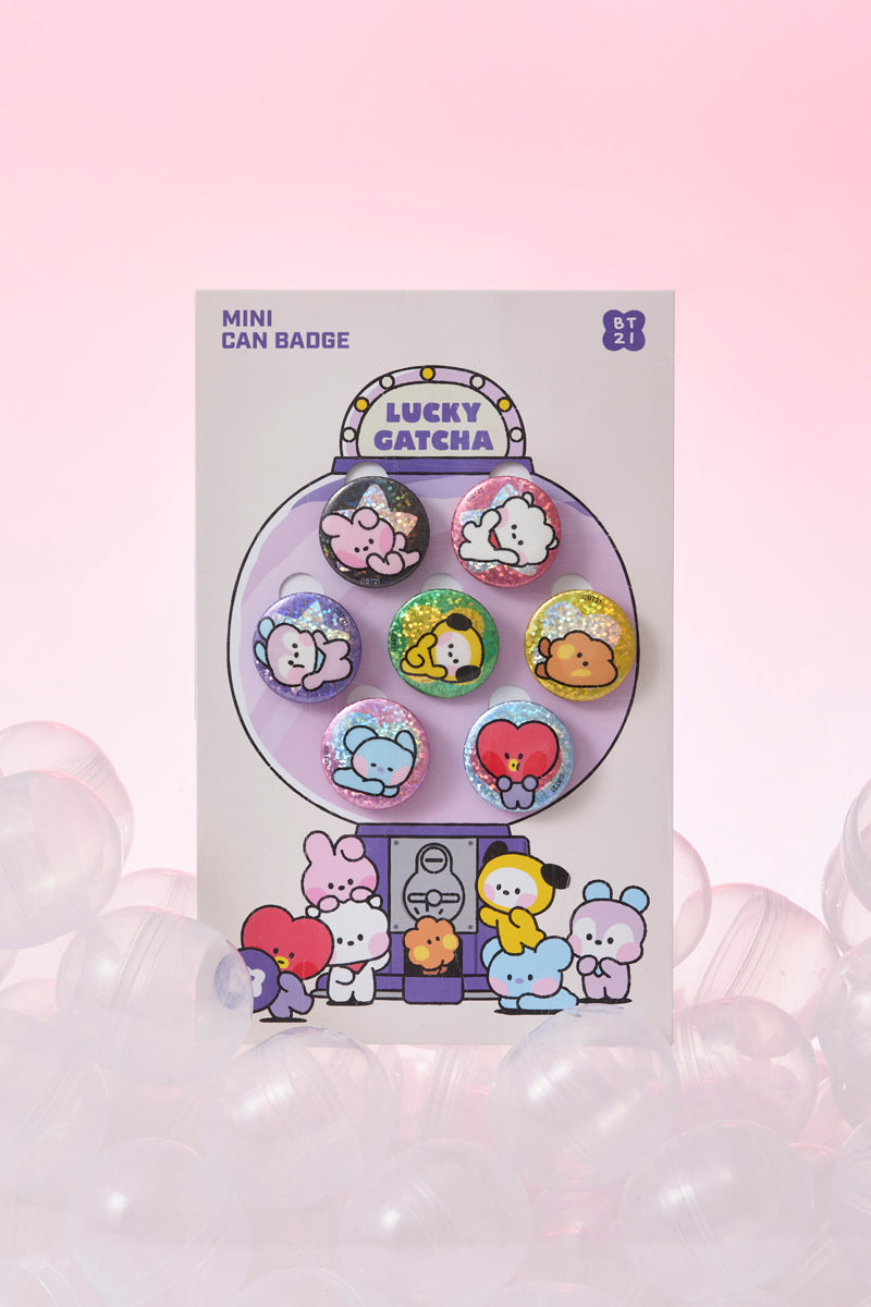 BT21 minini 缶バッジセット(LUCKY GATCHA) BT21