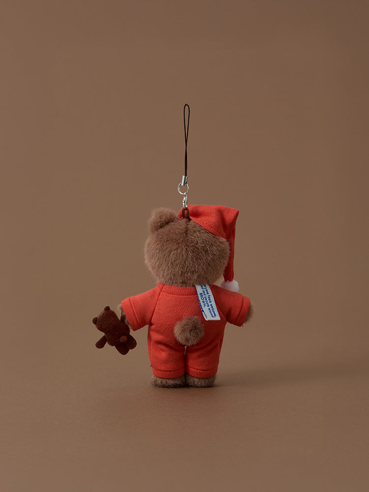パジャマきぐるみキーリング RED(HUG BROWN) ブラウン