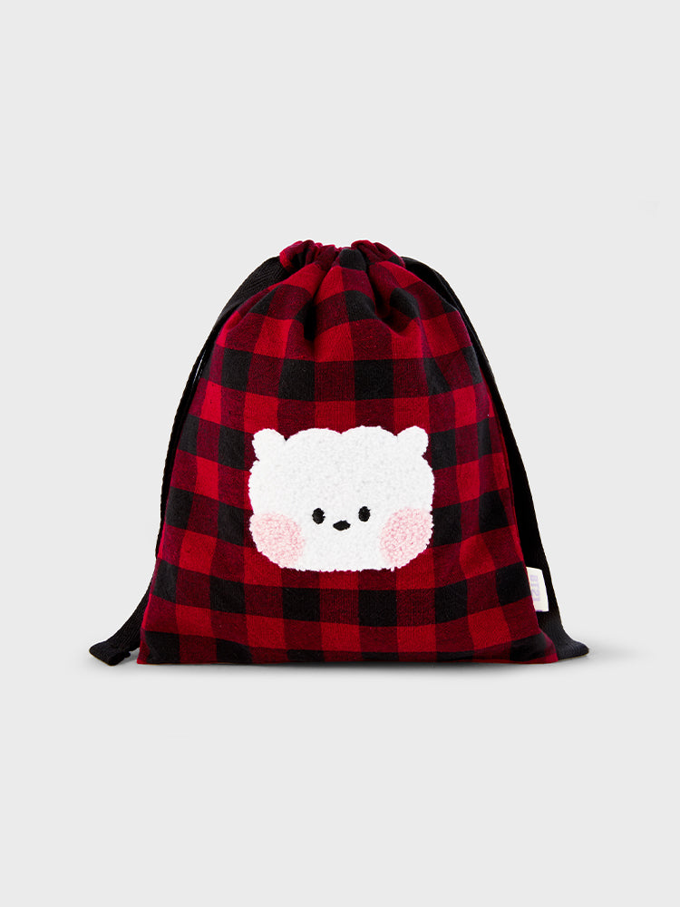 minini ベーシック チェック巾着 RJ