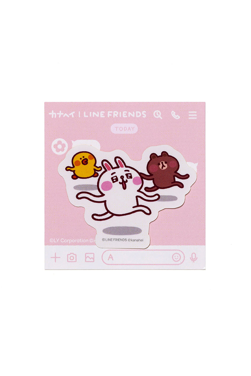 「BROWN バースデー記念」LINE FRIENDS | カナヘイ ステッカー スキップ
