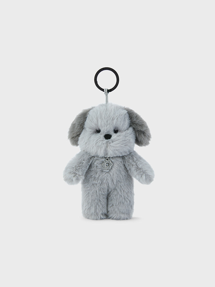 COLLER ぬいぐるみキーリング  グレー