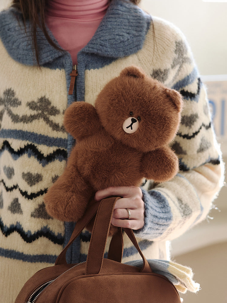 ミディアムぬいぐるみ(HUG BROWN) ブラウン