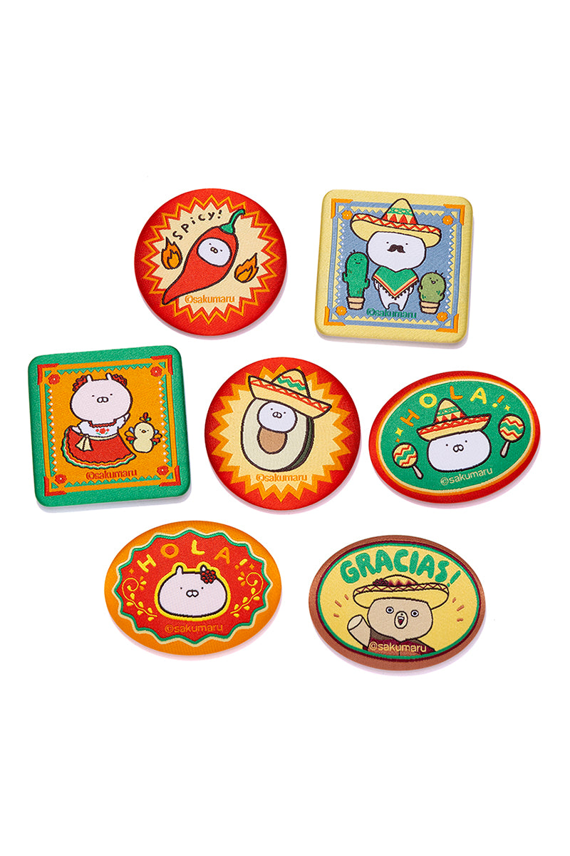 ランダム刺繍バッチ(メキシカン) うさまる