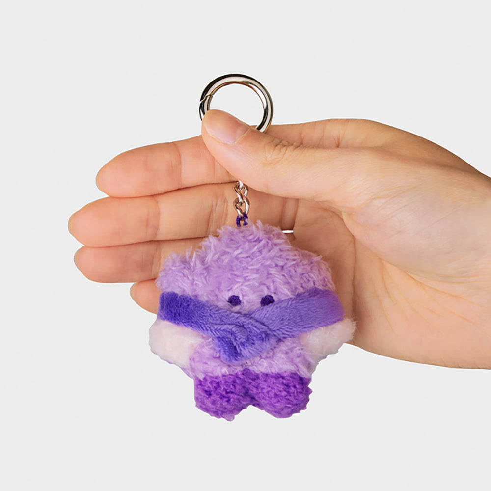 BT21 minini ぬいぐるみキーリング(パープル) SHOOKY