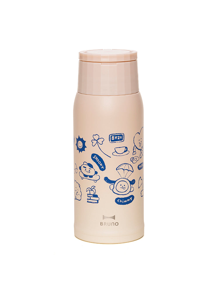 【数量限定予約販売】BRUNO ハンドル付き軽量ステンレスボトル medium BT21