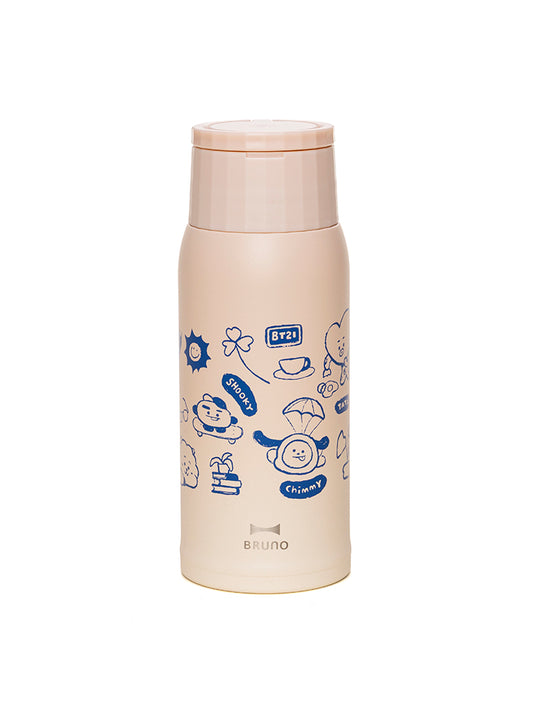 【数量限定予約販売】BRUNO ハンドル付き軽量ステンレスボトル medium BT21