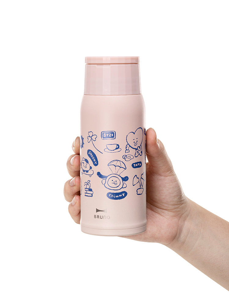【数量限定予約販売】BRUNO ハンドル付き軽量ステンレスボトル medium BT21