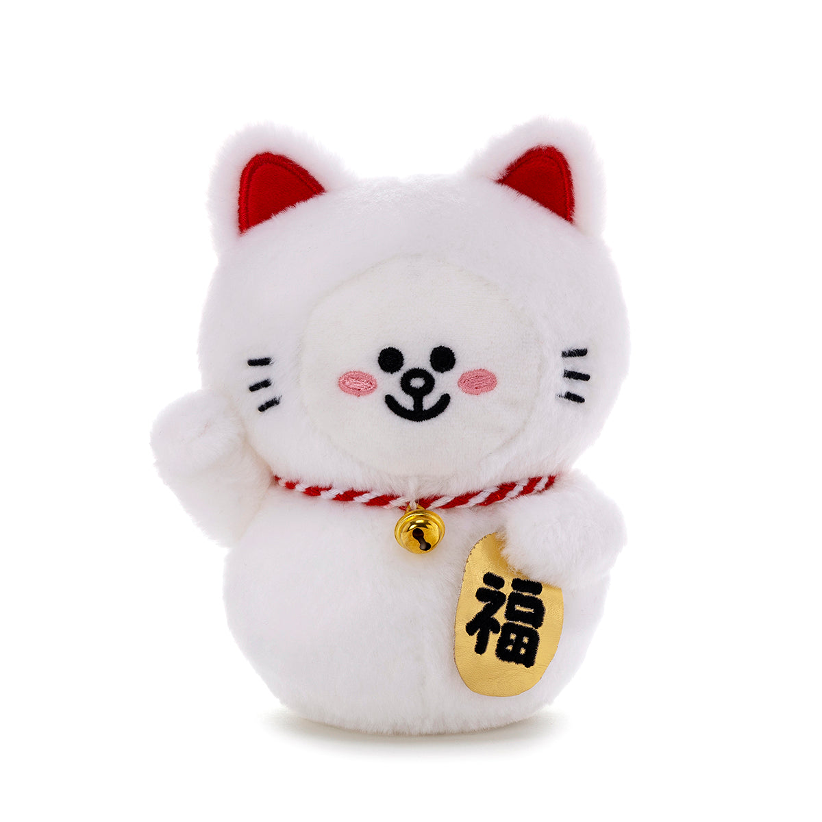 招き猫ぬいぐるみ ホワイト コニー