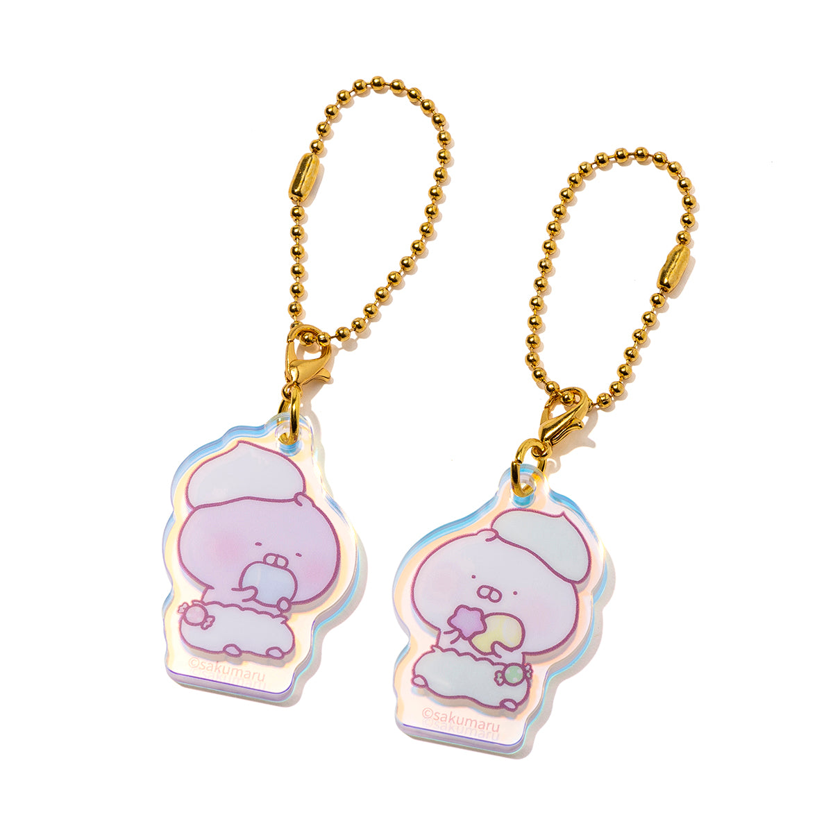 アクリルペアチャームキー ホイップ(おかしのおうち) ちびちびうさまる