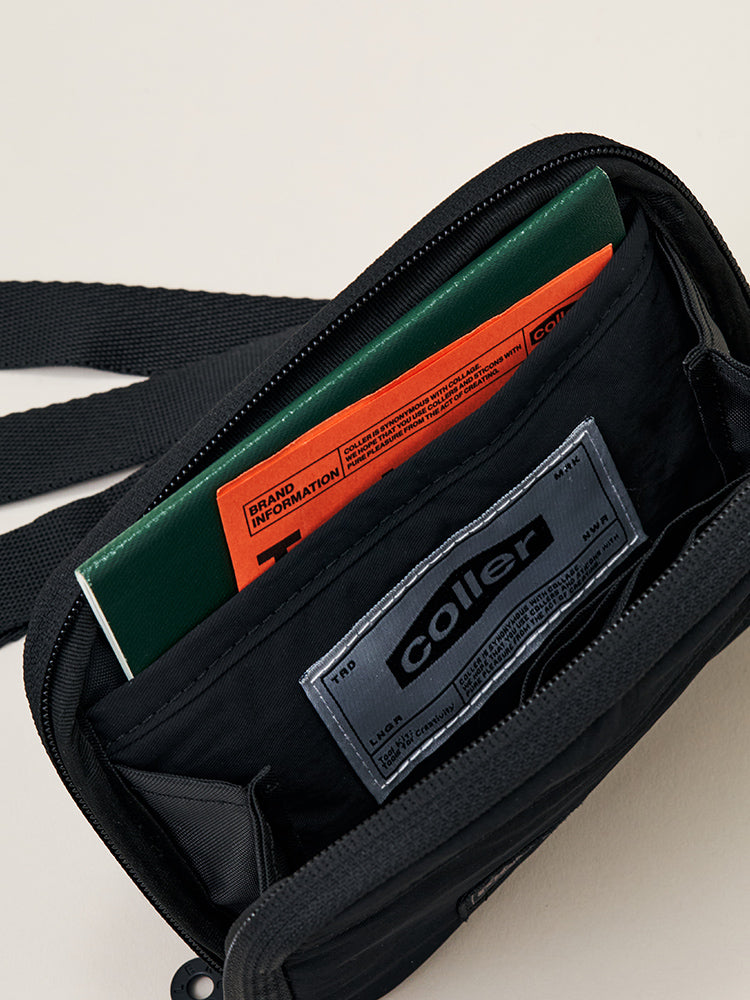 COLLER ナイロンマルチポーチ ブラック