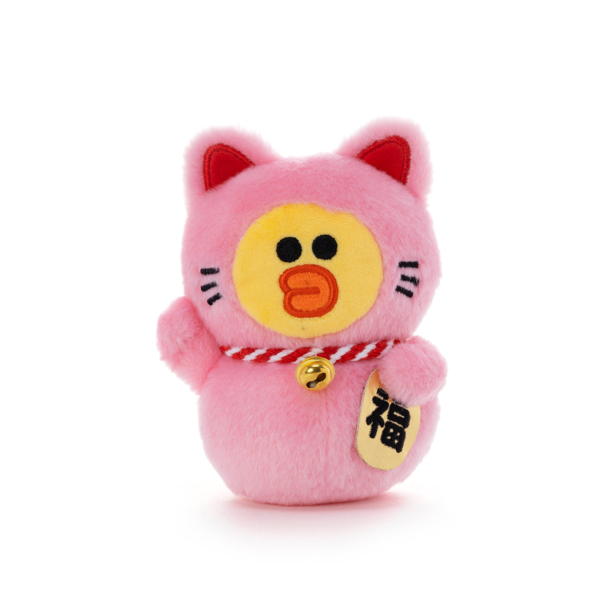 招き猫ぬいぐるみ ピンク サリー