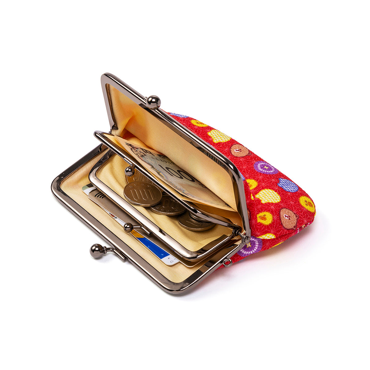 親子がま口(赤) LINE FRIENDS