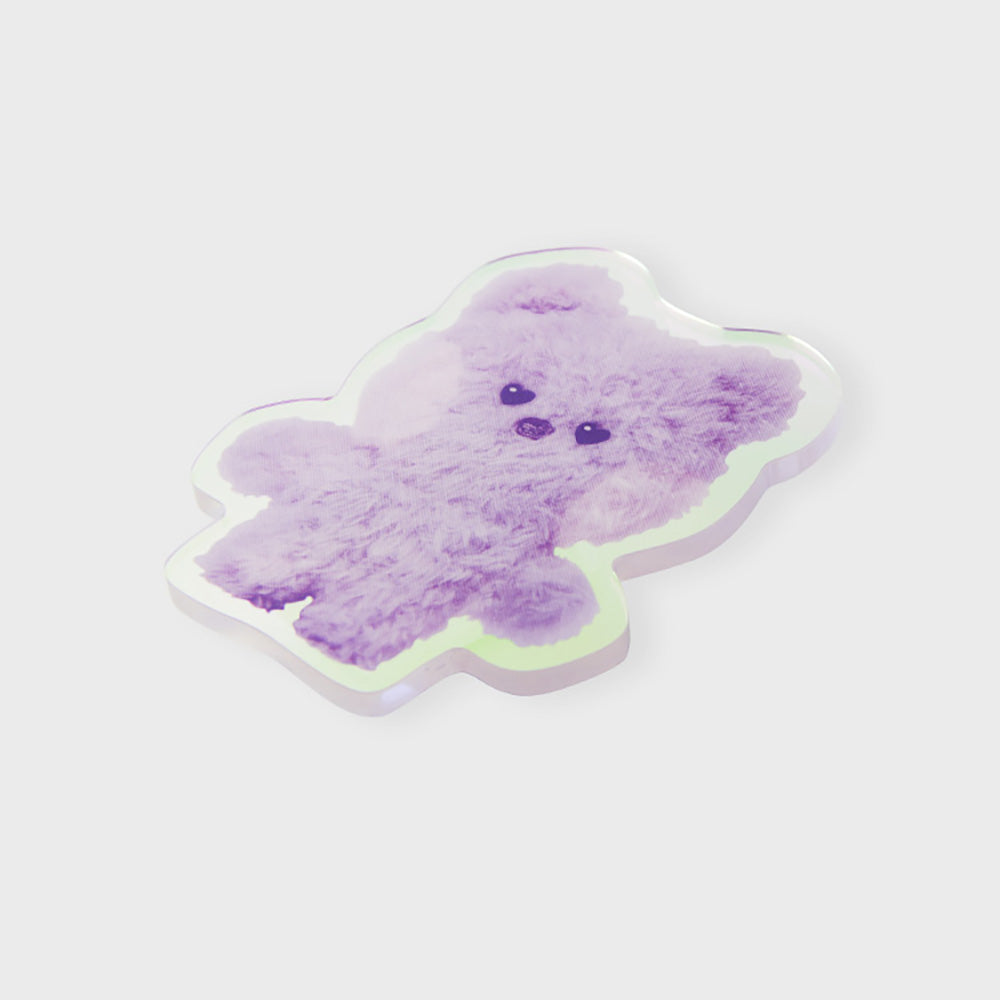 BT21 minini アクリルクリップ マグネット(パープル) KOYA