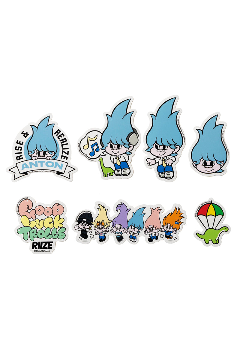 [RIIZE X Good Luck Trolls] STICKER SET (ANTON)