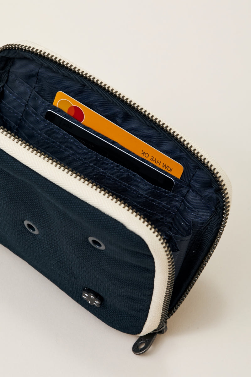 COLLER キャンバス マルチポーチ ミッドナイトネイビー