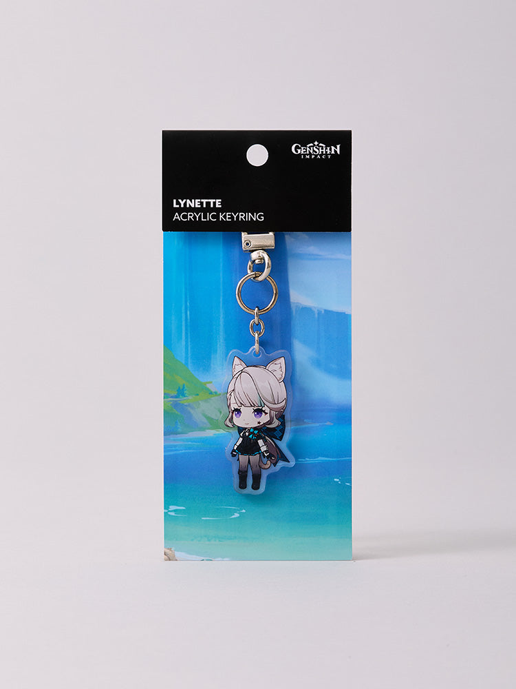 原神×LINE FRIENDS リネット ちびキャラ アクリルキーリング
