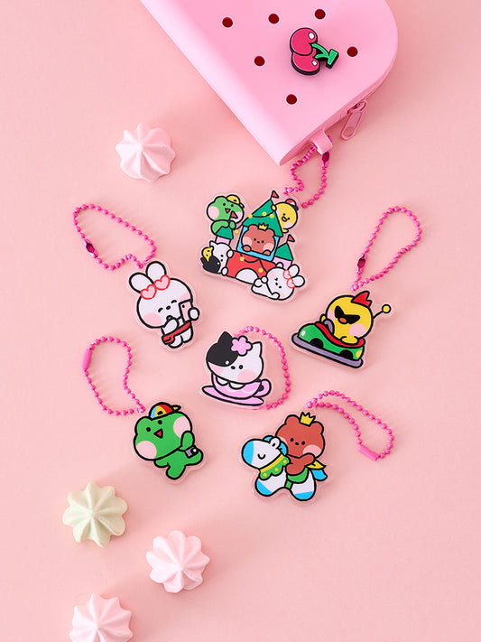 minini ランダムアクリルキーリング(THEME PARK) LINE FRIENDS
