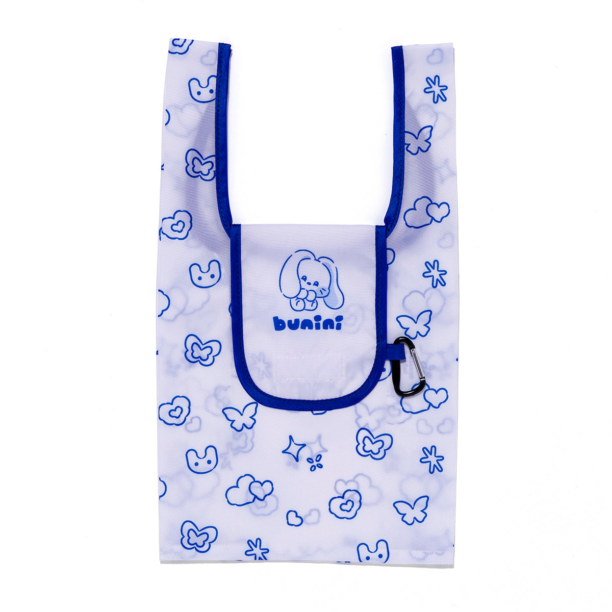bunini ミニエコバッグ(NV×WH)