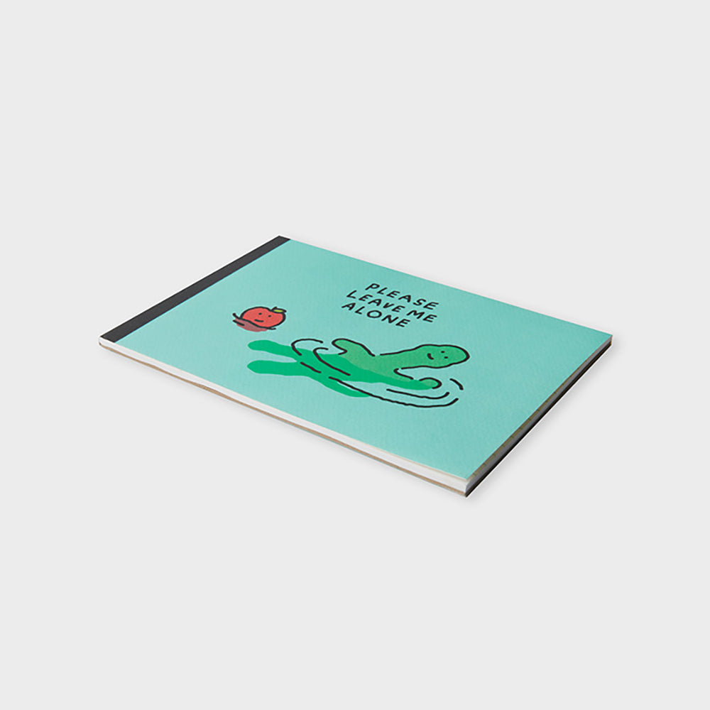 ベーシック横開きノートパッド (ブルー) ブラキオ