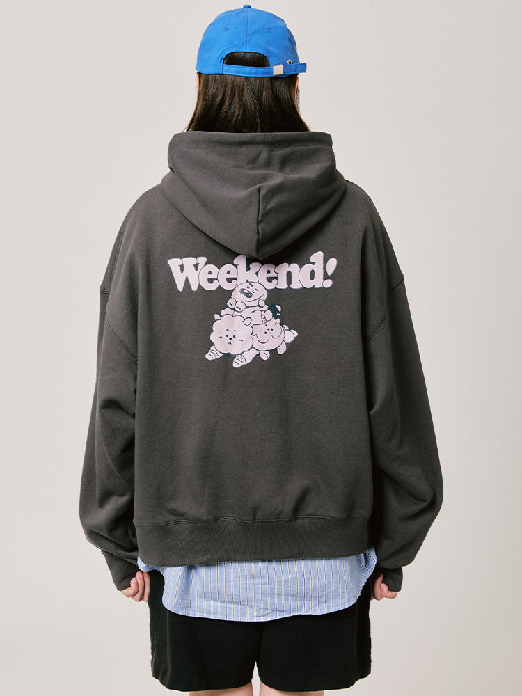 ベーシック ジップパーカー チャコール RJ/SHOOKY/MANG