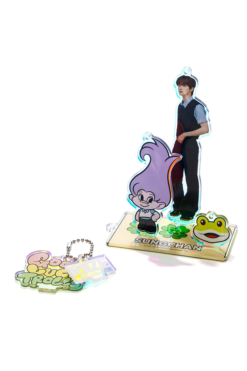 [RIIZE X Good Luck Trolls] ACRYLIC STAND & KEYRING (SUNGCHAN)