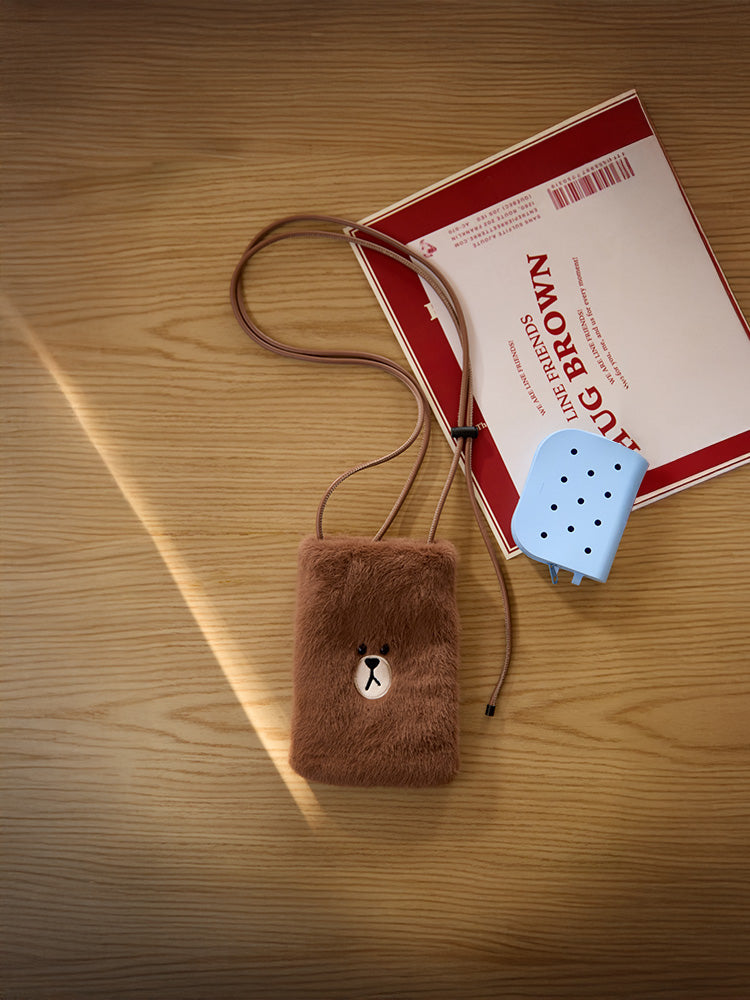 ミニクロスバッグ(HUG BROWN) ブラウン