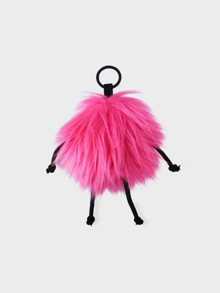 COLLER もふもふぬいぐるみキーリング ピンク