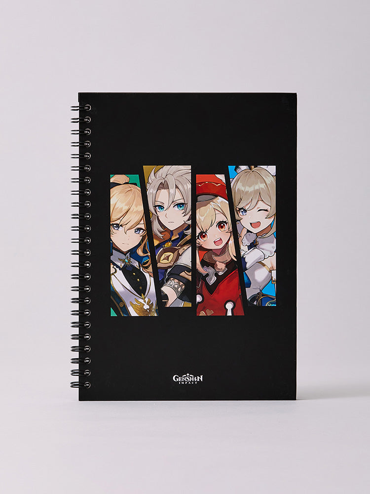 原神×LINE FRIENDS モンド 4キャラ リングノート