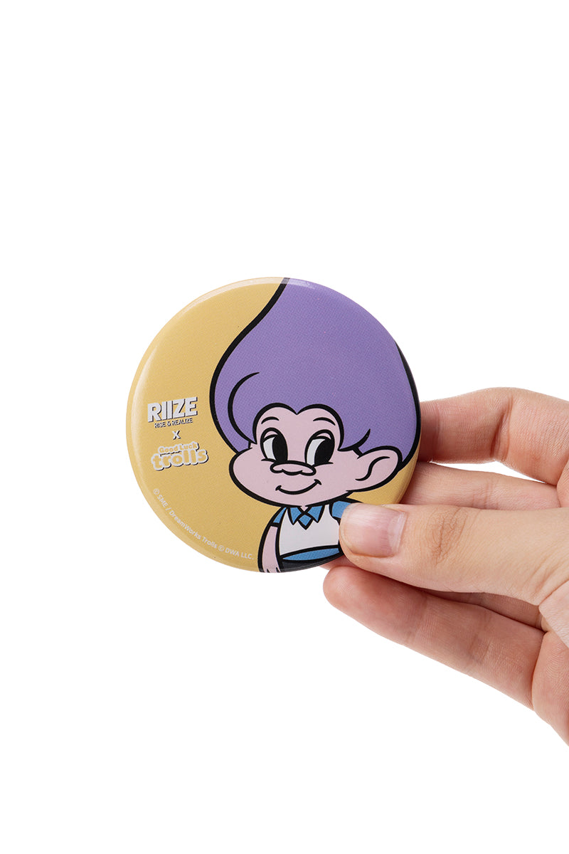 [RIIZE X Good Luck Trolls] MIRROR BUTTON (SUNGCHAN)
