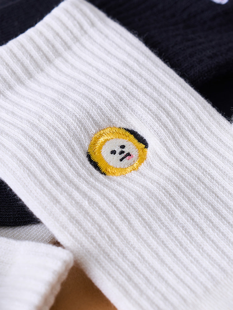 ベーシック デイリー刺繍ソックス CHIMMY