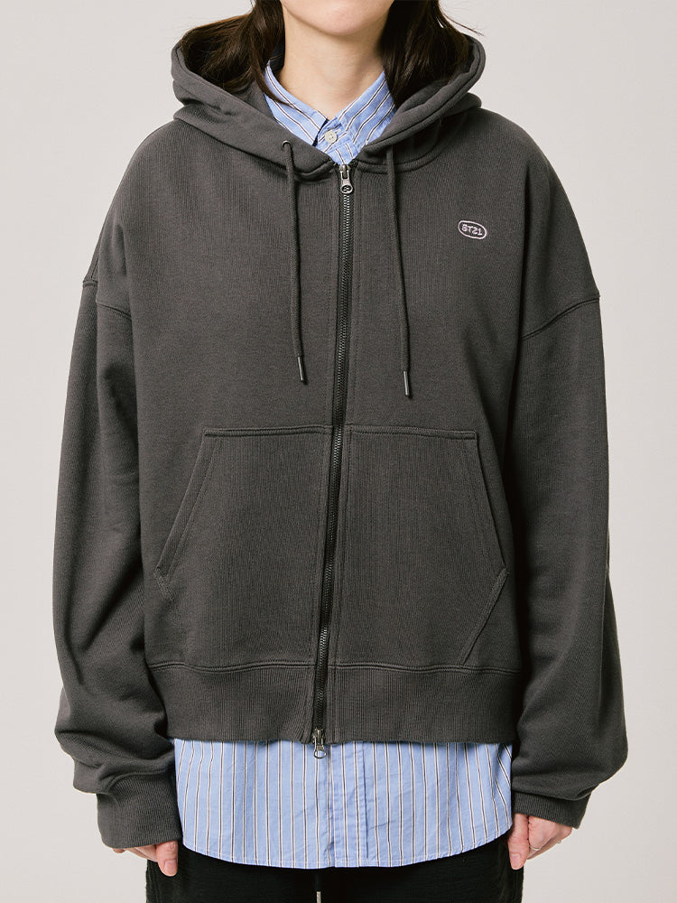 ベーシック ジップパーカー チャコール RJ/SHOOKY/MANG