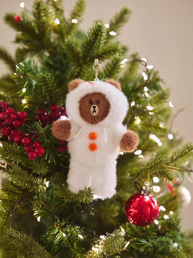 きぐるみキーリング スノーマン(HUG BROWN) ブラウン