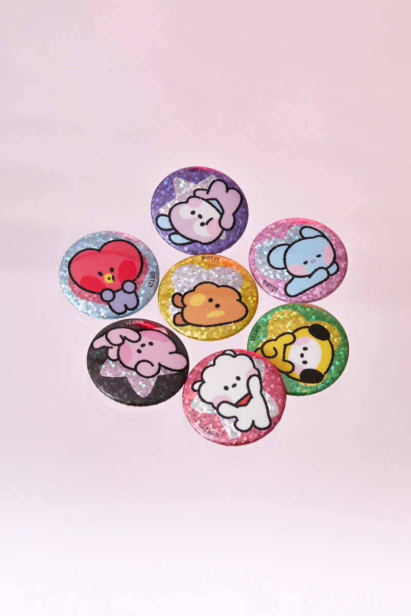BT21 minini 缶バッジセット(LUCKY GATCHA) BT21