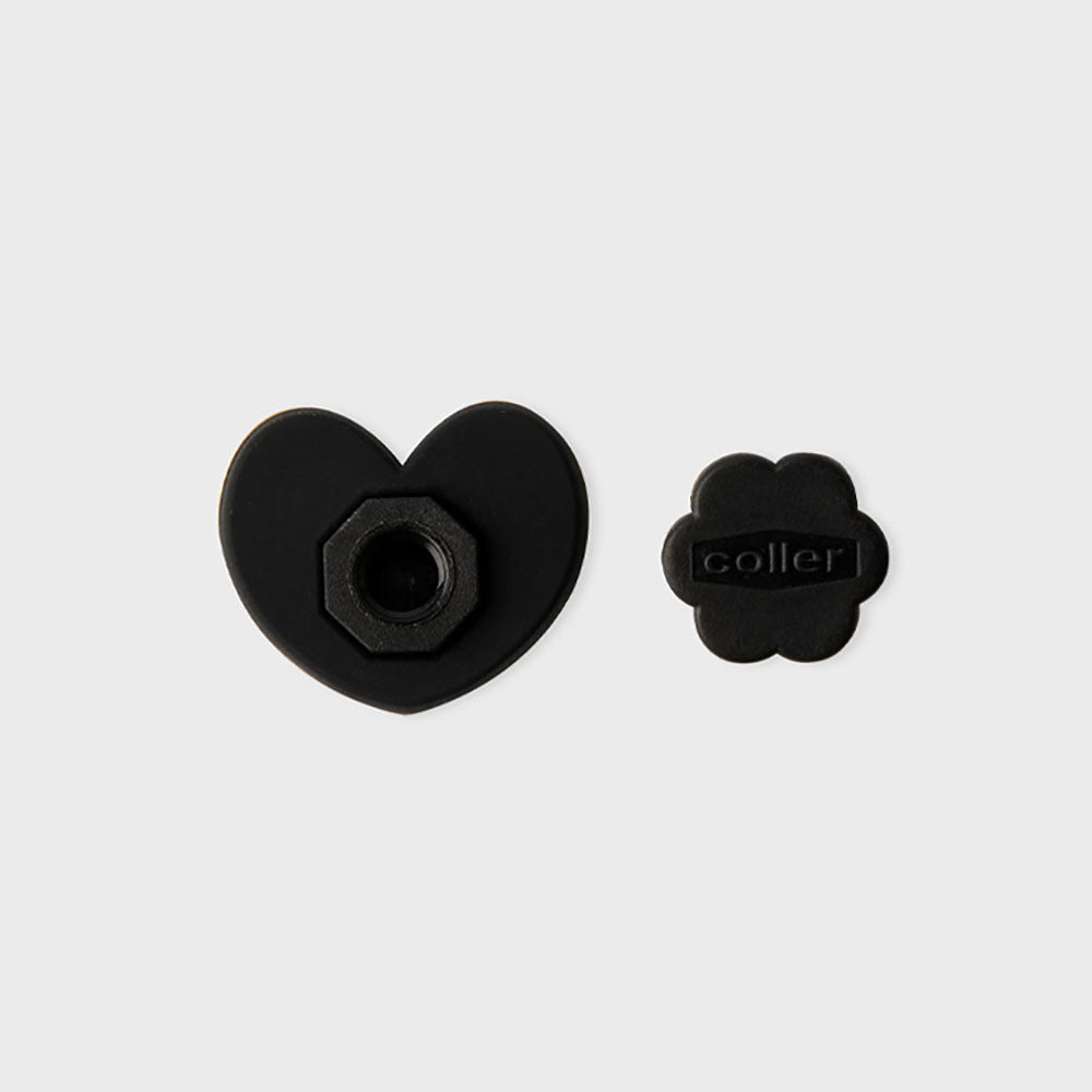 COLLER ハート型スティコン ブラック