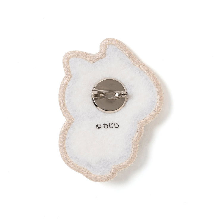 刺繡ブローチ(ねこのしゅうかいじょ) ねこくん